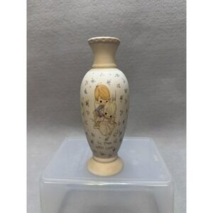 1991 Precious Moments Porcelain Bud Vase To Thee With Love Samuel Butcher Decor